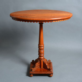 A late 19th century satinwood occasional table