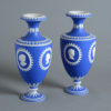 A pair of jasperware vases attributed to william adams