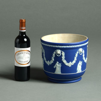 A pair of 19th century wedgwood jasperware jardinieres