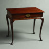 An 18th century george ii period mahogany side table