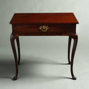 An 18th century george ii period mahogany side table