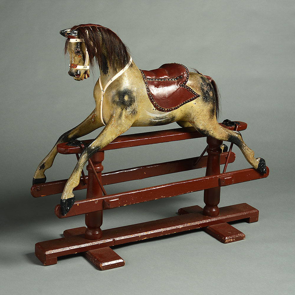 An early 20th century edwardian period rocking horse