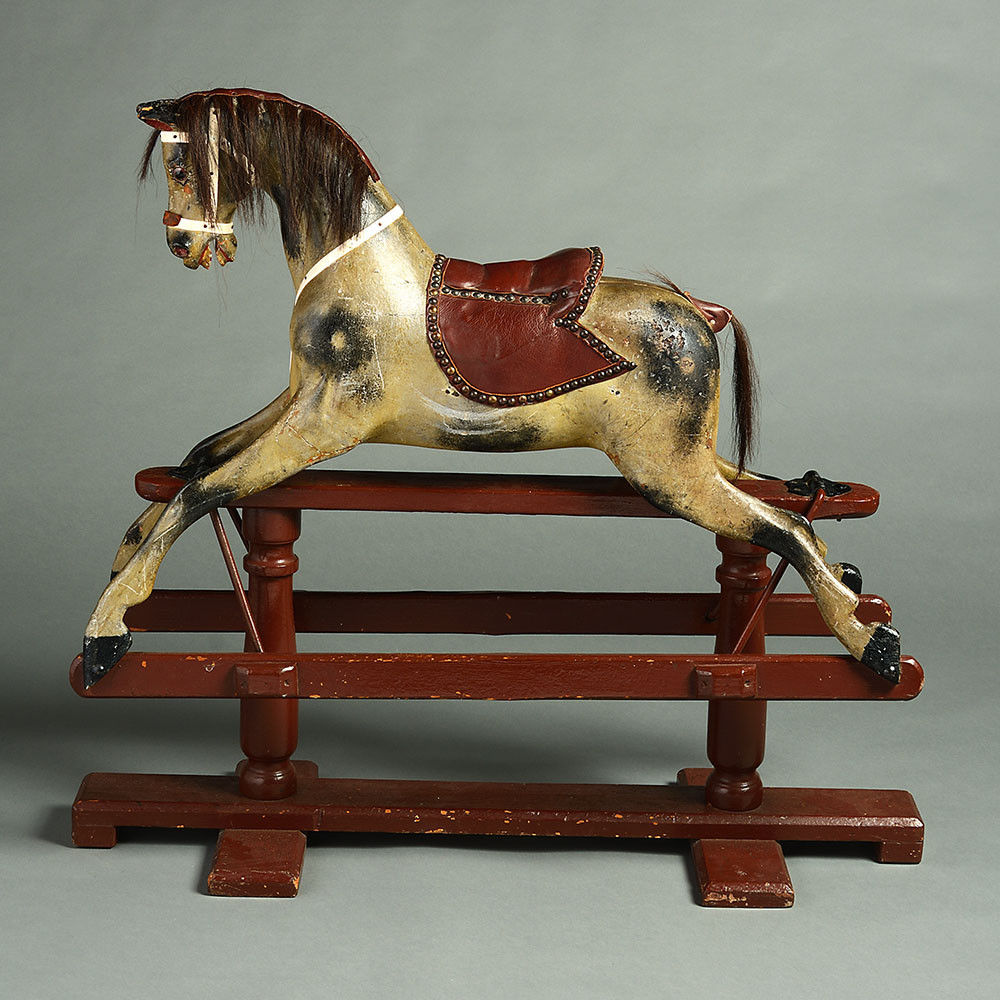 An early 20th century edwardian period rocking horse