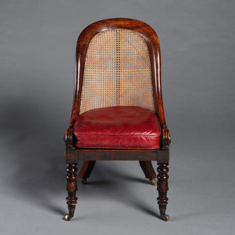 A 19th century regency period salon bergere
