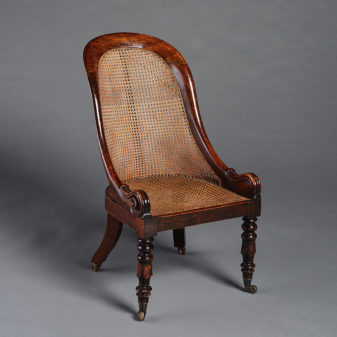 A 19th century regency period salon bergere