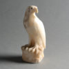 A Late-19th Century Carved Alabaster Falcon