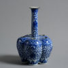 A 19th century qing dynasty blue and white porcelain tulip vase