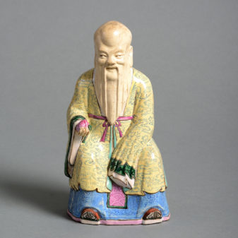 A 19th century qing dynasty porcelain immortal