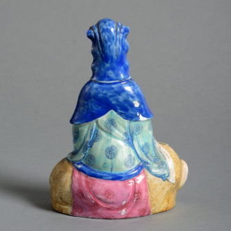 A 19th century qing dynasty guanyin seated upon an elephant