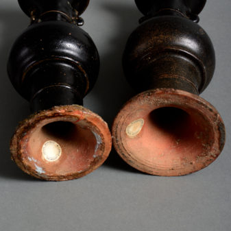 A pair of 16th century ming dynasty two handled vases