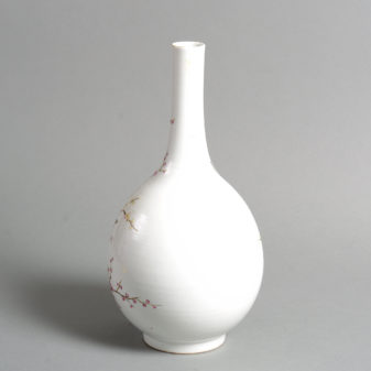 A 19th century famille rose bottle vase