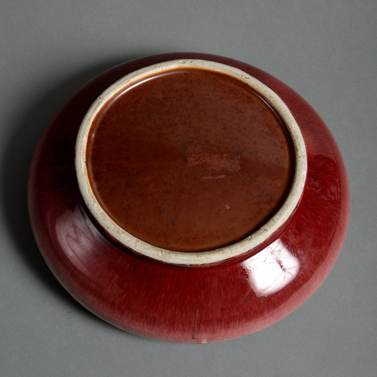 A 19th century sang de boeuf porcelain bowl