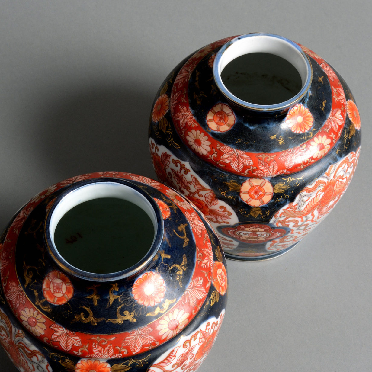 A 19th Century Pair of Imari Jars