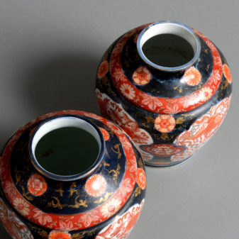 A 19th century pair of imari jars