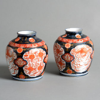 A 19th Century Pair of Imari Jars