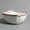 A late 18th century square porcelain bowl