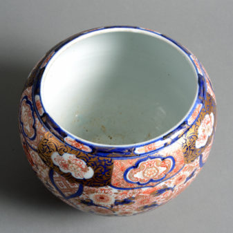 A 19th century imari porcelain jardiniere