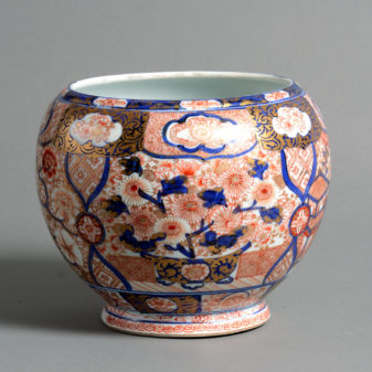 A 19th century imari porcelain jardiniere
