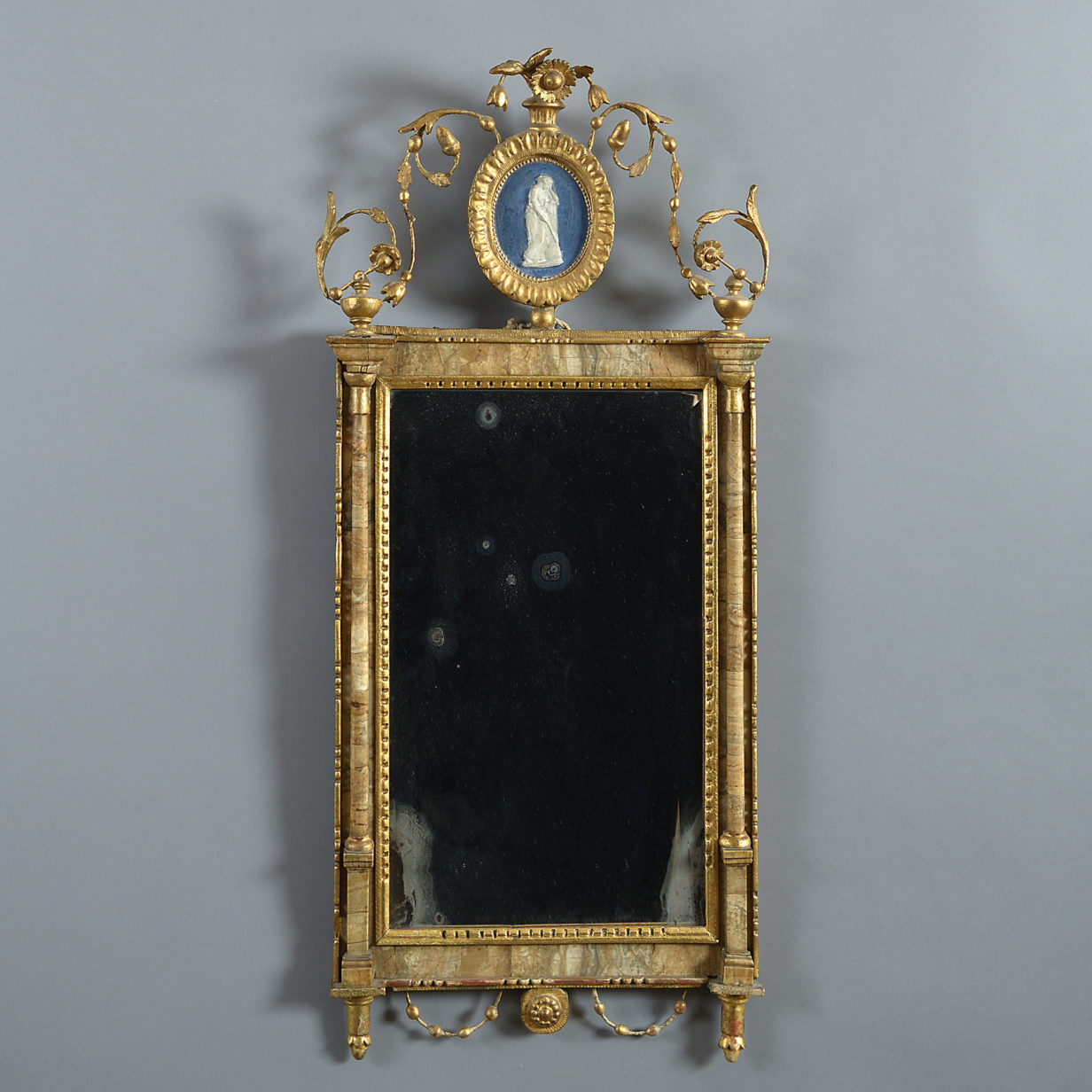 A late 18th century neo-classical mirror