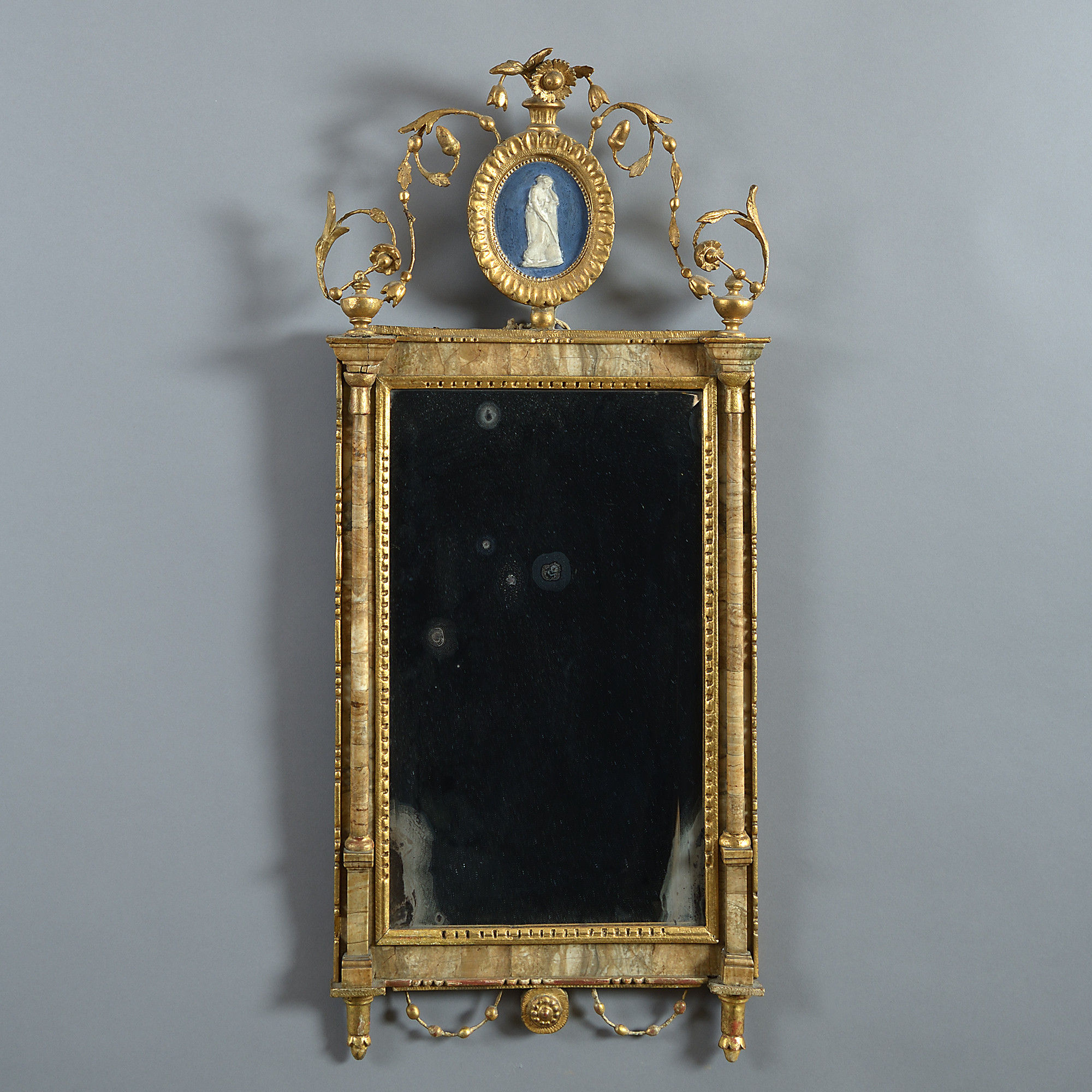 A late 18th century neo-classical mirror