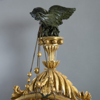 An important 19th century regency period convex mirror by fentham of london