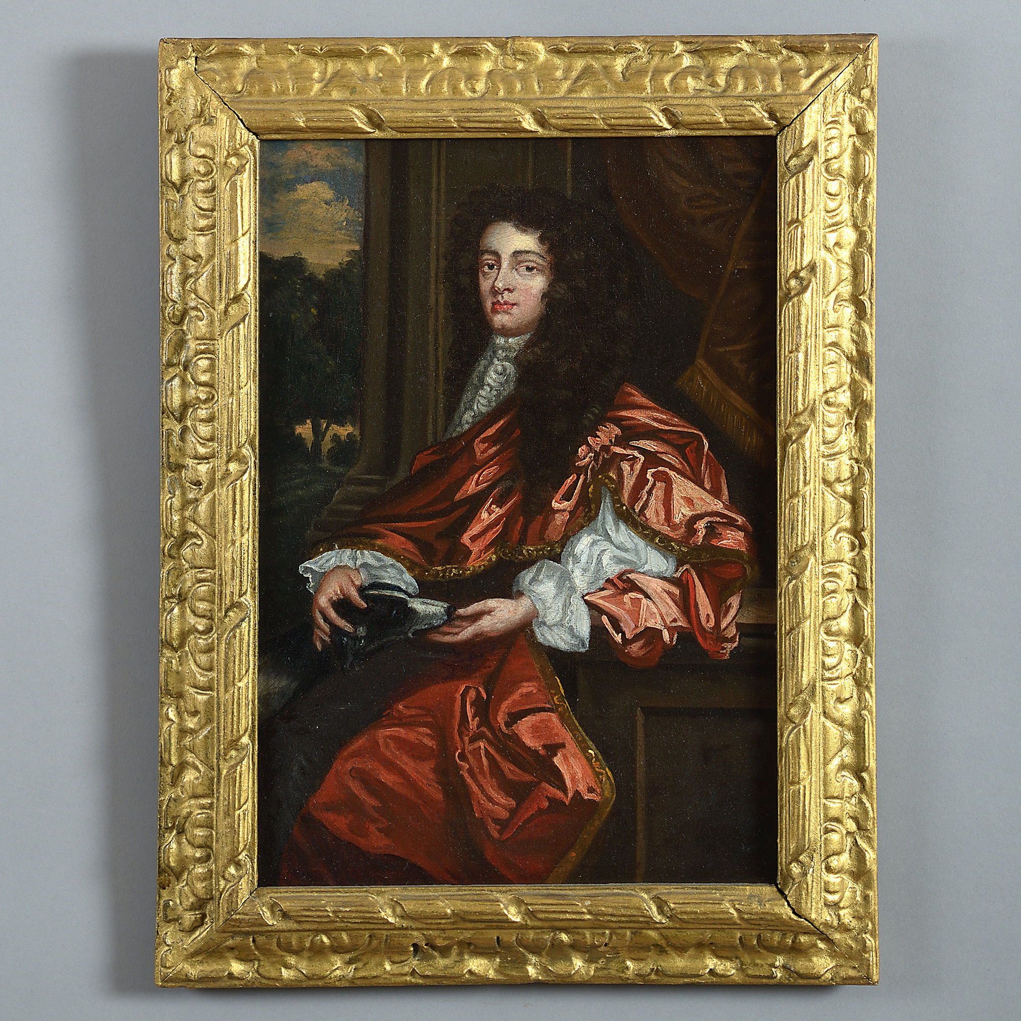 Manner of godfrey kneller - a 17th century portrait of a gentleman