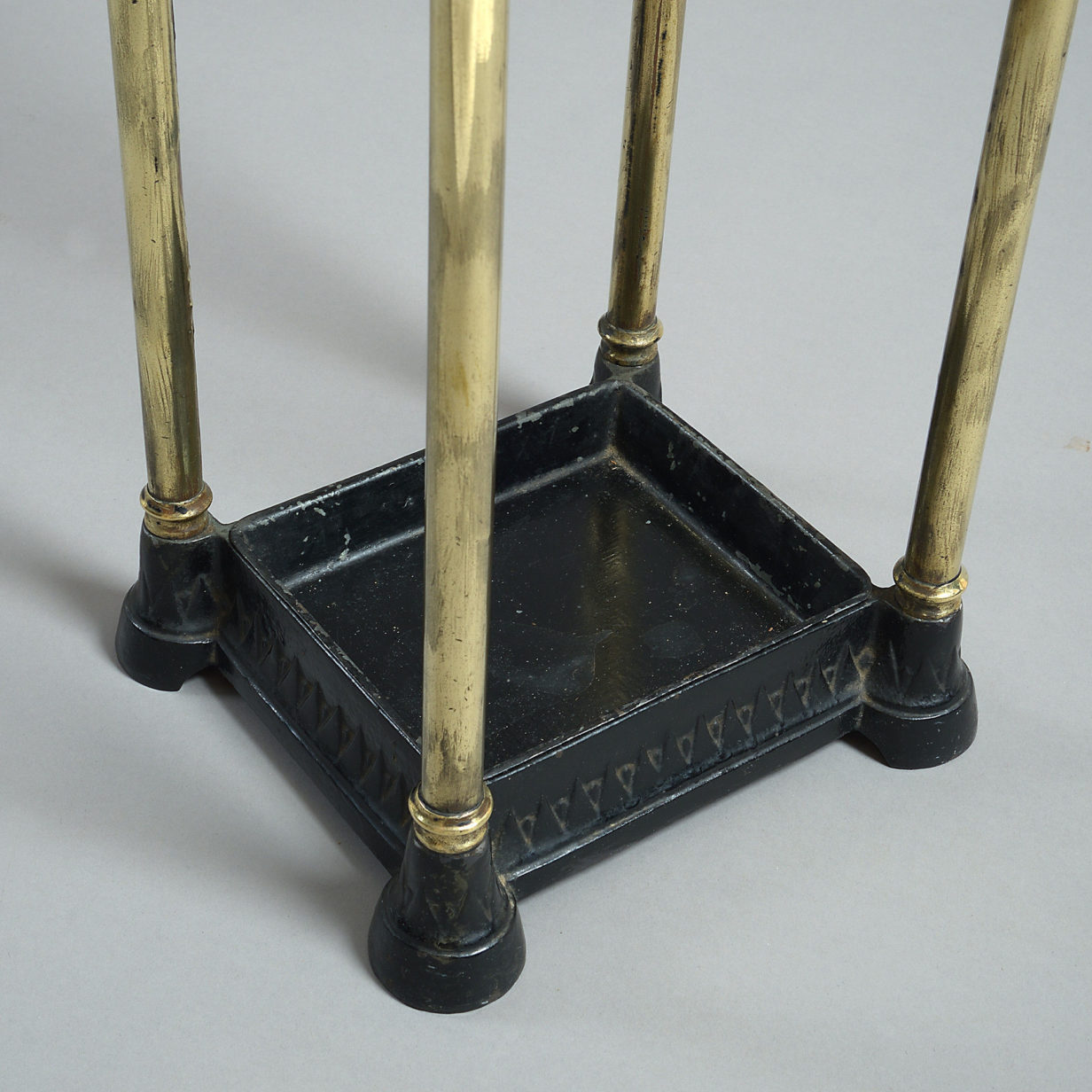 A 19th century brass stick & umbrella stand