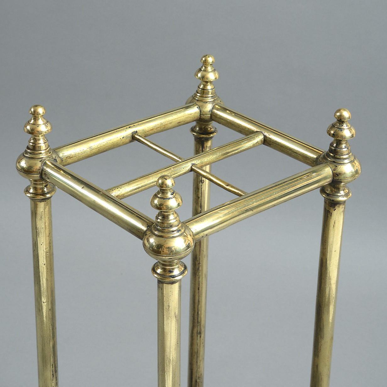 A 19th century brass stick & umbrella stand