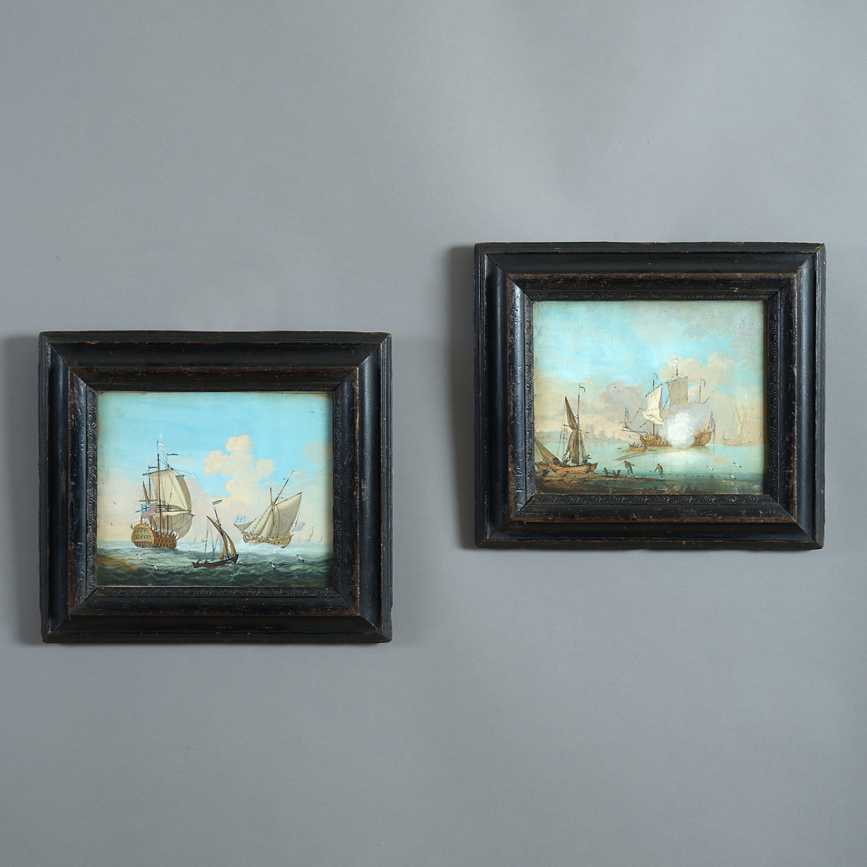 An 18th century pair of maritime gouaches