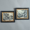 Two 18th century pen and ink landscape drawings