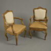 Pair of 18th century bavarian painted armchairs
