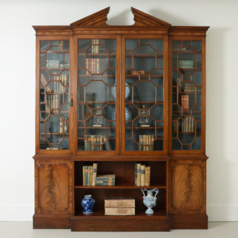 Chippendale Breakfront Bookcase