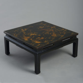 Black Lacquer Low Table