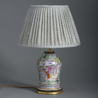 A 19th Century Famille Rose Vase as a Lamp