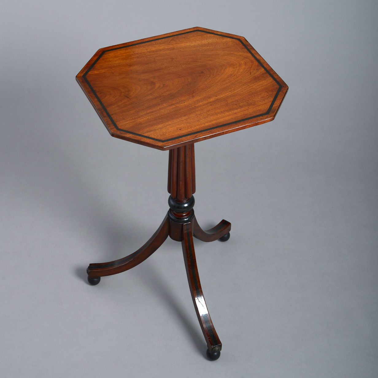 19th century regency mahogany end table