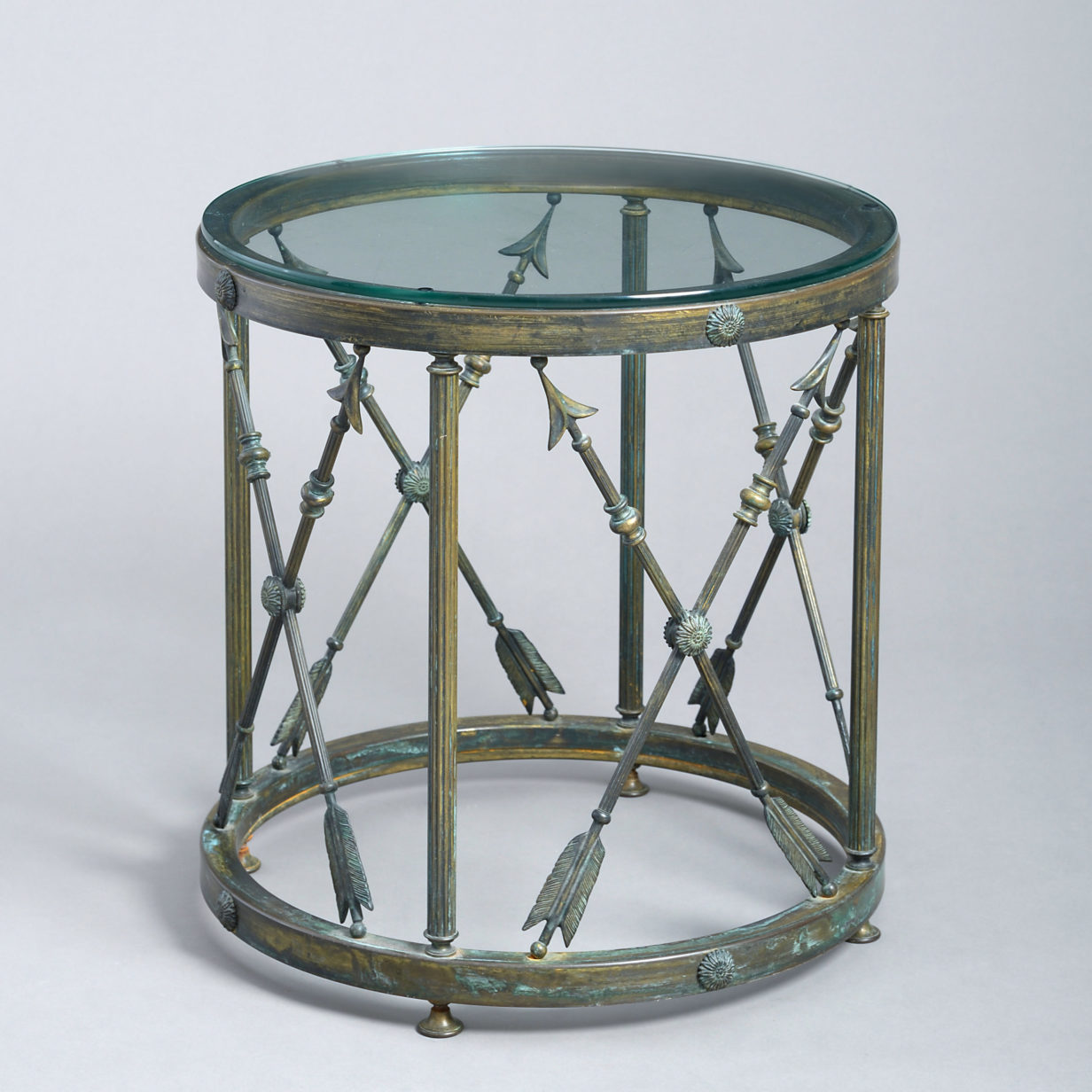 Bronze drum table