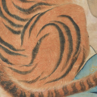 A chinese tiger watercolour
