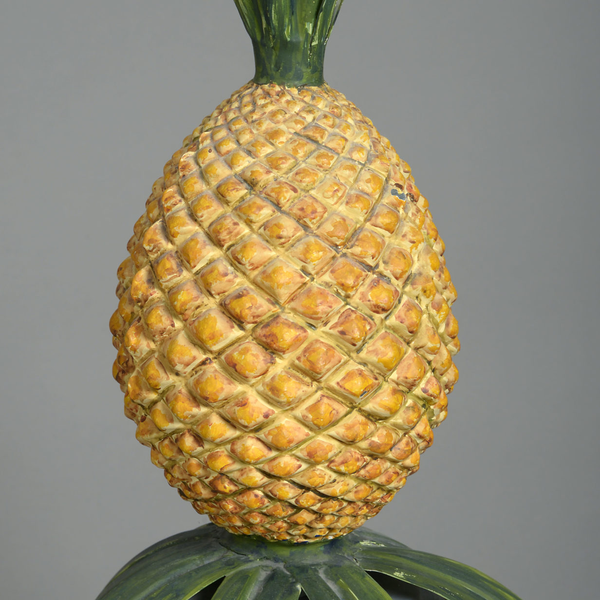 Mid-20th century tole pineapple finial
