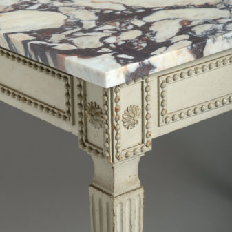 A 19th century louis xvi style painted centre table
