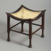 Ebonised thebes stool