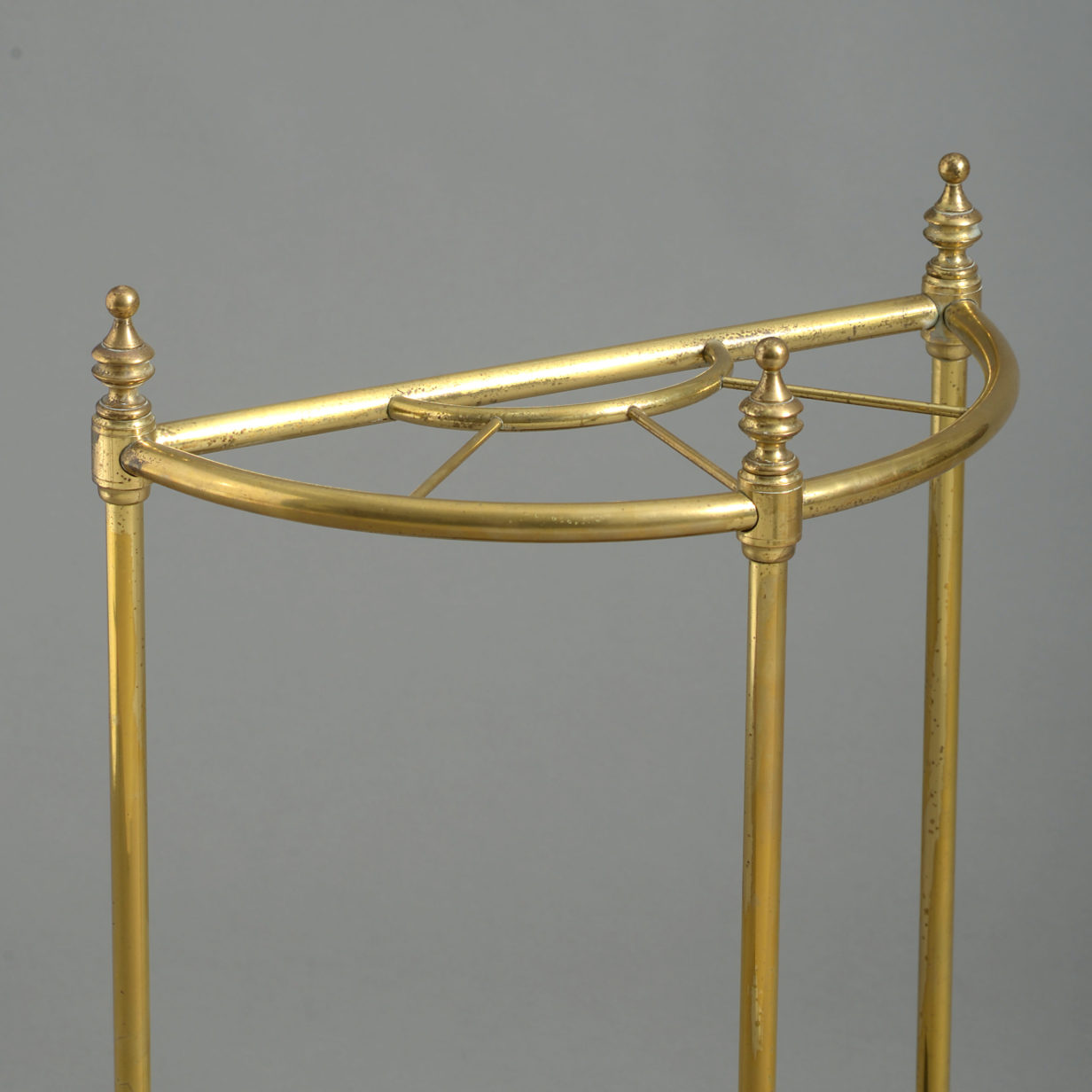 A victorian brass stick stand