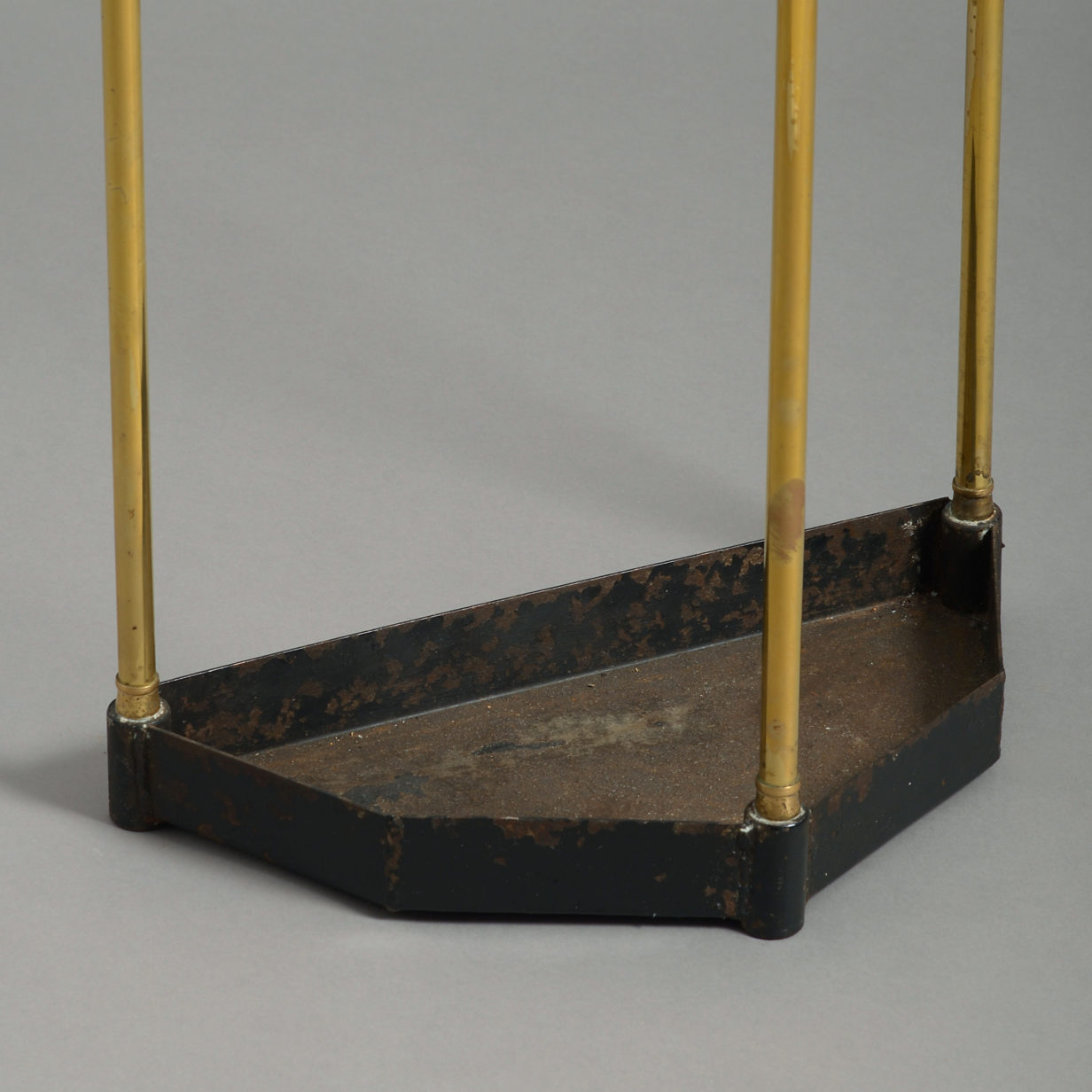 A victorian brass stick stand