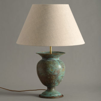 A Copper Vase Lamp Base