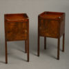 Pair of george iii bedside cabinets