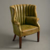 A george iii style leather armchair