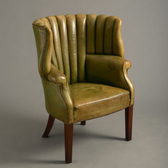 A George III Style Leather Armchair