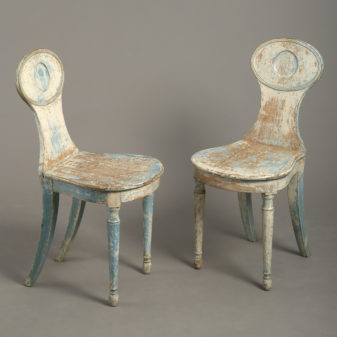 Pair of John Gee Hall Chairs