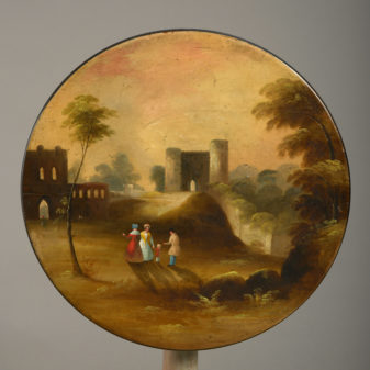 A regency period painted occasional table