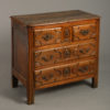 Louis xv walnut commode