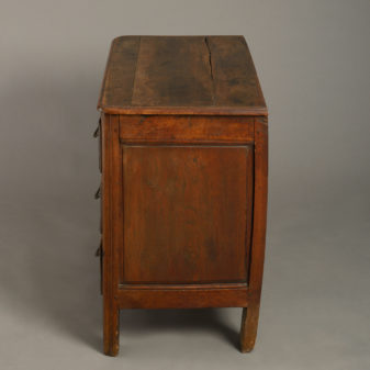 Louis xv walnut commode